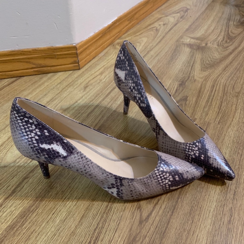 Snake Print Heels